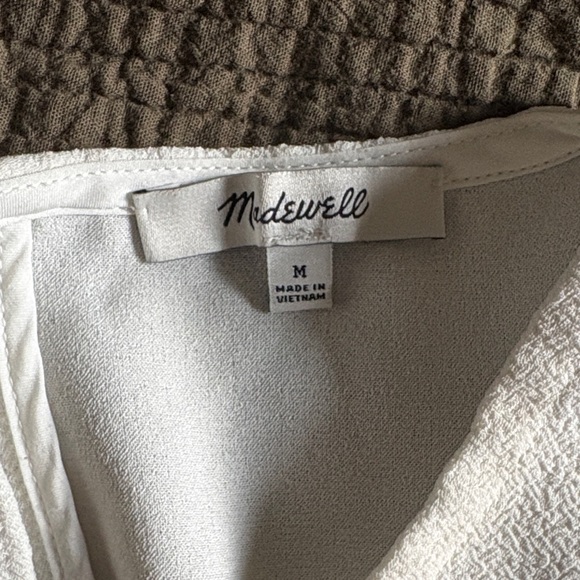 Madewell Ivory Textured Sleeveless Blouse - Picture 2 of 4